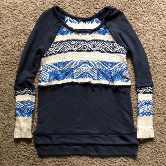 Free People Sweaters - Free People Blue Top